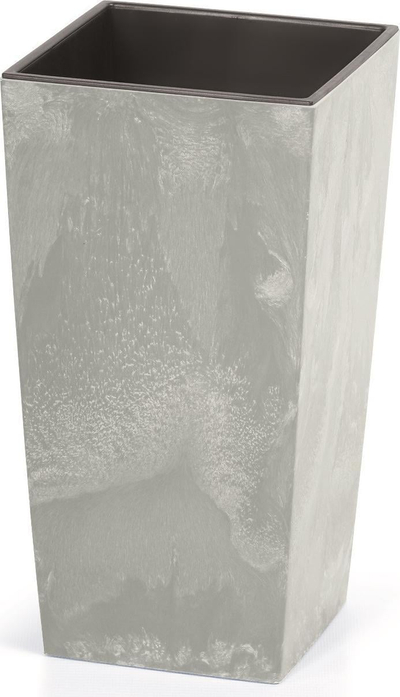 Vazo dekorative URBI SQUARE BETON EFFECT, me insert, 14 cm, gri