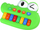 Едукативно пијано за деца Leantoys Green Crocodile, со светла, зелено