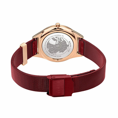 Orë për goca Bering Ultra Slim 17031-363-GWP, e kuqe/artë