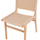 Karrige IGNACIO, dru rubberwood, litar i thurur, 50×60×87 cm (HM9330.01)
