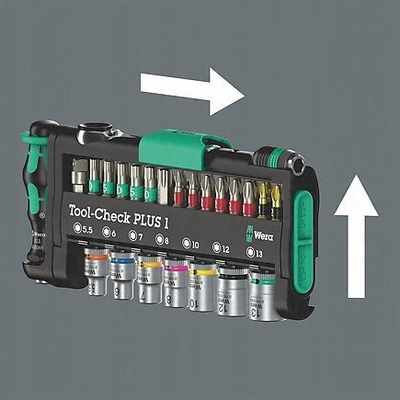 Set veglash Wera Tool Check Plus Imperial 05049060001, 39 pjesë, çelik chrome vanadium