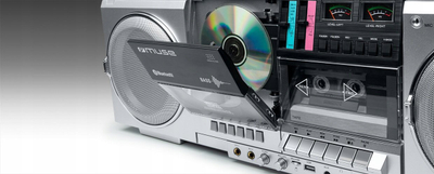 Radio Muse M-380 GBS, e vogël kompakte, gri