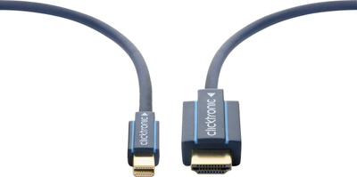 Kabllo adapter Mini DisplayPort në HDMI Clicktronic, 4K, blu