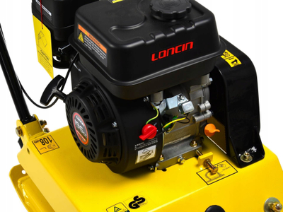 Pllakë kompaktuese GEKO CNP90 G80203, 90kg, 15kN, me motor Loncin OHV