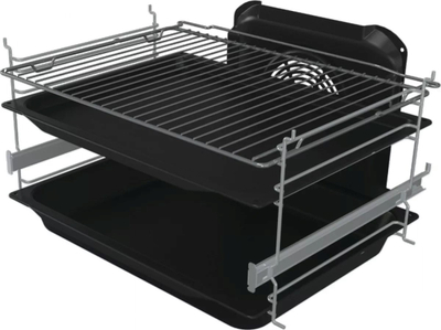Shporet me gaz dhe furrë elektrike Gorenje G600 GKS6C71XF, 4 vatra, 71L, inox