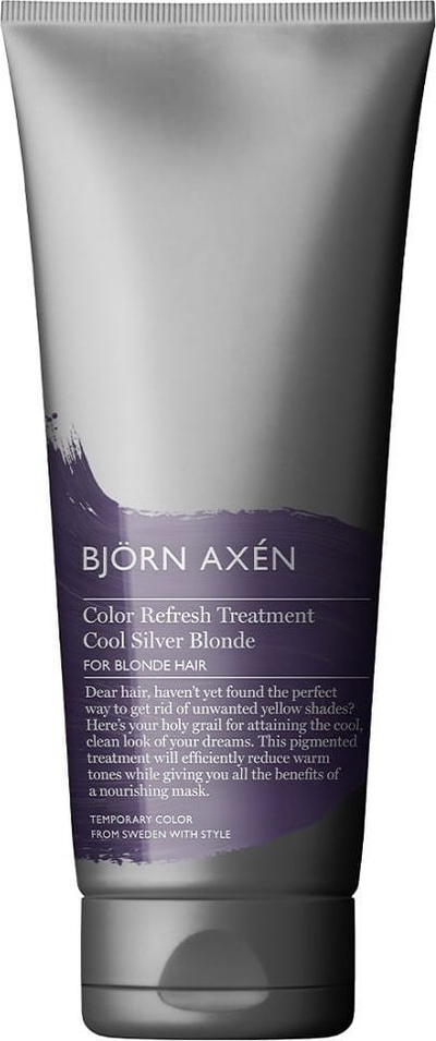 Maskë ngjyruse për flokë Bjorn Axen Color Refresh Treatment Cool Silver Blonde, 250ml, për flokë bjonde, argjend të ftohtë
