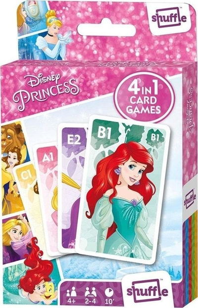 Lojë letra Cartamundi Shuffle, Disney Princesses, për fëmijë