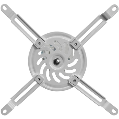 Mbajtës tavani për projektor Techly 309654, i rregullueshëm 38-58 cm, kapacitet 13.5 kg, argjendtë