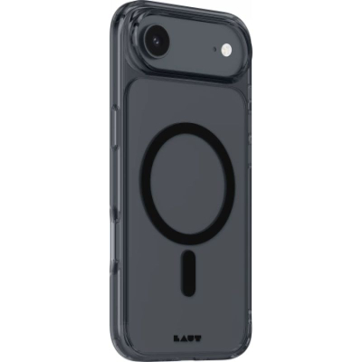 Kllëf telefoni Laut Crystal Fluro, për iPhone 17 Pro, MagSafe, i zi transparent