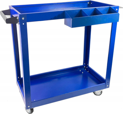 Karrocë veglash Rockforce Workshop Tool Trolley, 2 rafte, çelik, e kuqe