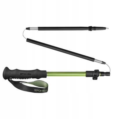 Shkopinj trekking Spokey Terra SPK-944825, 115-135 cm, alumini, të zinj