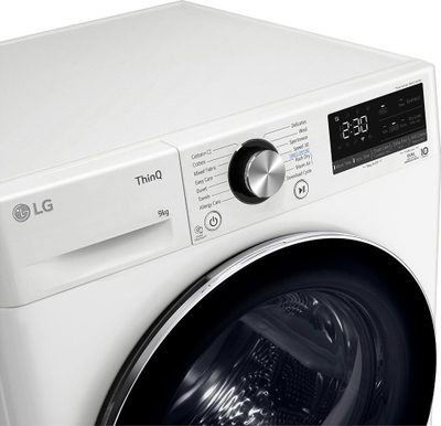 Tharëse rrobash LG Eco Hybrid Dual Inverter RH90V9AV2N, 9kg, pompë nxehtësie, e bardhë