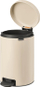 Kosh pedali Brabantia NewIcon, 3.2 gal, çelik, bezhë e butë
