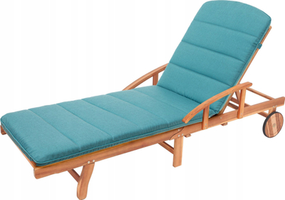 Jastëk shezlongu HOBBYGARDEN Amelia Garden Beach Long, 185x60 cm, 6 cm trashësi, blu