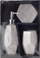 Set banjoje BathLAB Mondex Odette, 3 pjesë, qeramikë, gri mermeri