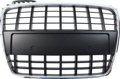 Grilë e përparme Audi S4 S8 Style, plastike, 2005–2009, krom me të zezë