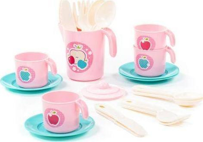 Set lodrash enësh Wader Polesie Ania, 22 copa, plastikë, ngjyra pastel