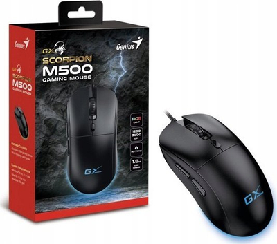 Maus gaming Genius GX Gaming Scorpion M500, 3600 DPI, RGB, i zi