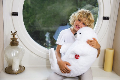 Lodër pelushi Trudi Seal Lucy, 28 cm, e bardhë