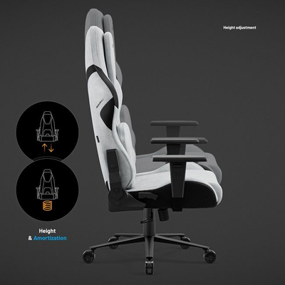 Karrige gaming Diablo Chairs X.One Prime Nightwolf Moon, madhësi normale, gri e zezë