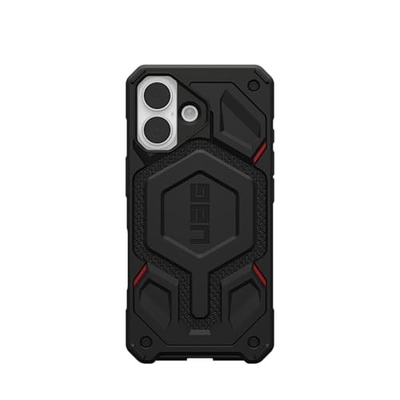 Kapak telefoni UAG Monarch Pro për iPhone 17, i shkon për MagSafe, Kevlar, i zi