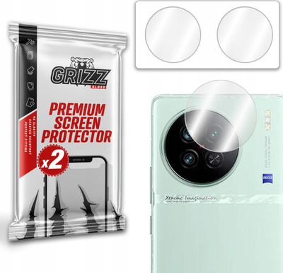 Mbrojtës kamere GrizzGlass HybridGlass për Vivo X90s, set me 2 copë, transparent