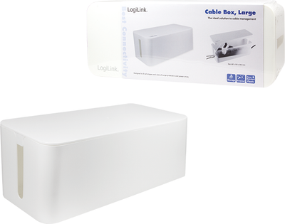 Kuti për kabllo LogiLink KAB0063, e bardhë
