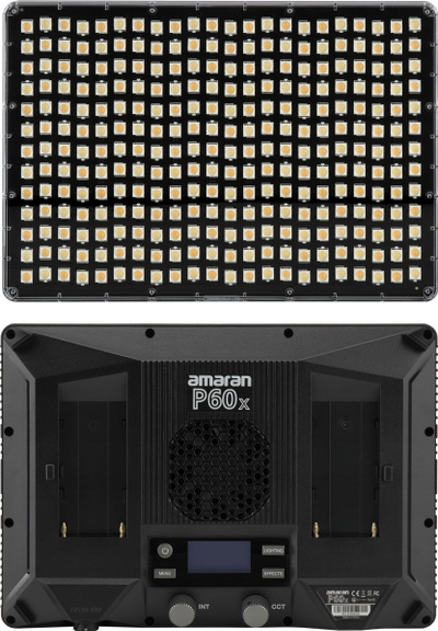 Panel drite LED Aputure Amaran P60x, 60W, bi-color 3200K–6500K, i zi