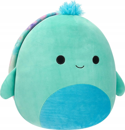 Lodër pellushi Squishmallows Cascade SQCR05477, 40cm, breshkë teal me karapacelë tie dye shumëngjyrësh