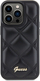Mbulesë telefoni Guess Quilted Metal Logo Hard Case, për iPhone 15 Pro Max 6.7", e zezë