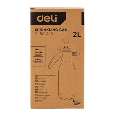 Shprues me presion Deli Tools EDL581020, 2L, dorezë ergonomike, jeshil