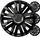 Kapakë rrote Royal Black, set 4 copë, 16", të zinj