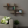 Raft muri me 3 nivele Decortie Halic (150 x 22 x 82 cm), kafe e errët