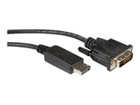 Kabllo audio video Roline 11.04.5613, DisplayPort në DVI D, 1m, e zezë