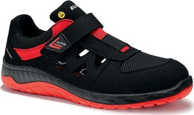Sandal pune sigurie Elten LONNY Red Easy ESD S1P, nr. 39, e zezë me të kuqe