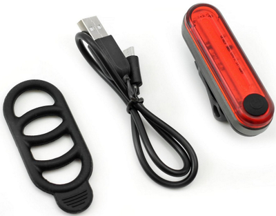 Set dritash biçiklete Azimut Krypton Sodium, 300lm, USB, i zi