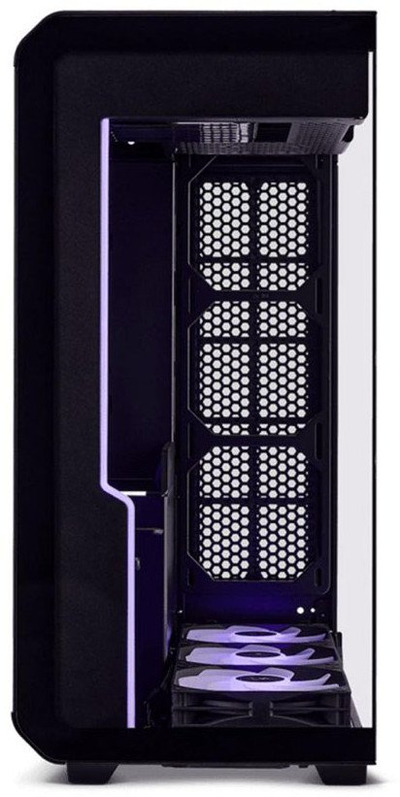 Куќиште за компјутер SSUPD XHUTTLE G99.XTAX.00, MIDI Tower, Dual Display, црно