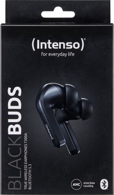 Kufje wireless Intenso Buds T300A, True Wireless Stereo, Bluetooth, të zeza