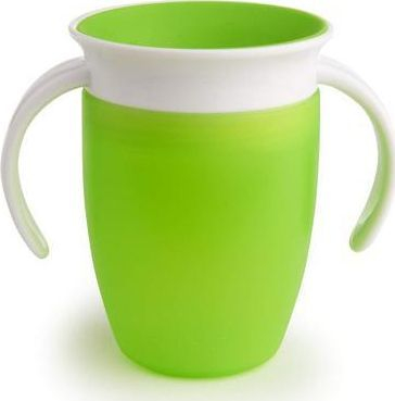 Gotë trajnimi Munchkin Miracle 360 me doreza, 207ml, për 6m+, jeshile