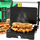 Grill elektrik për sanduiçë Retoo OR1332, 1500W, pllaka 180°, i zi