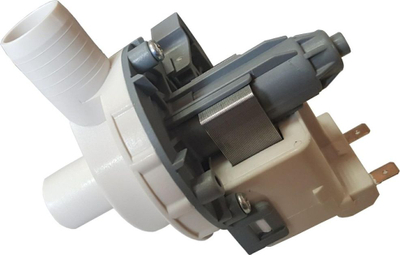 Pompë uji për lavatriçe Polar PDG585, hyrje-dalje 24mm, gri a e bardhë
