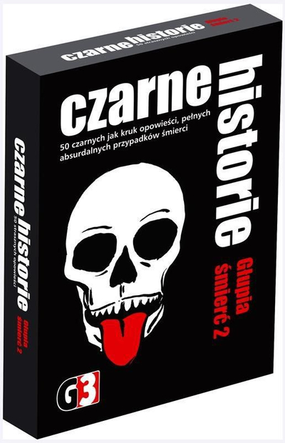 Lojë me letra Black Stories Stupid Death 2 G3, 50 raste, për grup