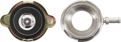 Kapak radiatori për saldim TurboWorks, 31mm, alumin, argjend