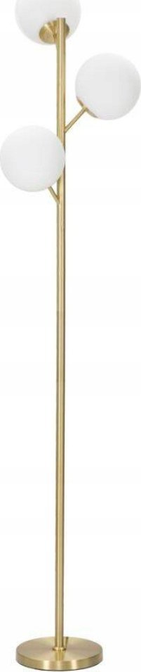 Lampë dysheme Glamy, me 3 drita, 36 cm, 190 cm, ngjyrë ari me të bardhë