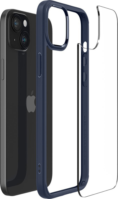 Mbulesë telefoni Spigen Ultra Hybrid, për iPhone 15, navy blue