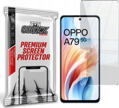 Xham mbrojtës hibrid GrizzGlass HybridGlass për Oppo A79, oleofobik, që s’gërvishtet kollaj, transparent