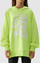 Bluzë me kapuç 4F Jr 4FJWSS24TSWSF0941, pambuk, për goca, jeshile neon