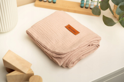 Batanije muslin Sensillo Cocoa, 75x100 cm, pambuk, kafe