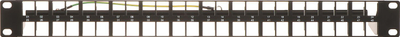 Patch panel Delta PP-48/FX/C, 48 porta keystone, 1U, i zi