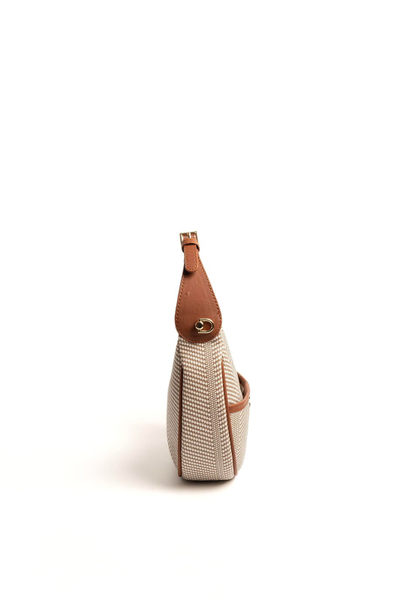 Çantë shpine Silver&Polo, krem/kafe